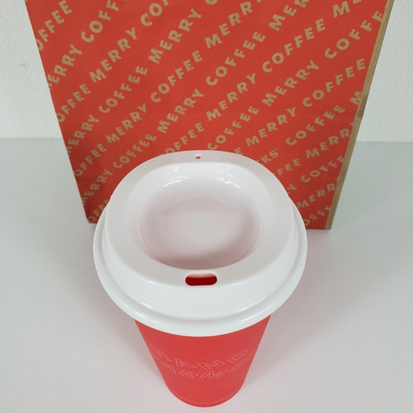 Starbucks Red 'Hand Warmer' Grande 16oz Hot Cup - Picture 3 of 5